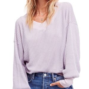 SOLD - Free People lilac light-knit top